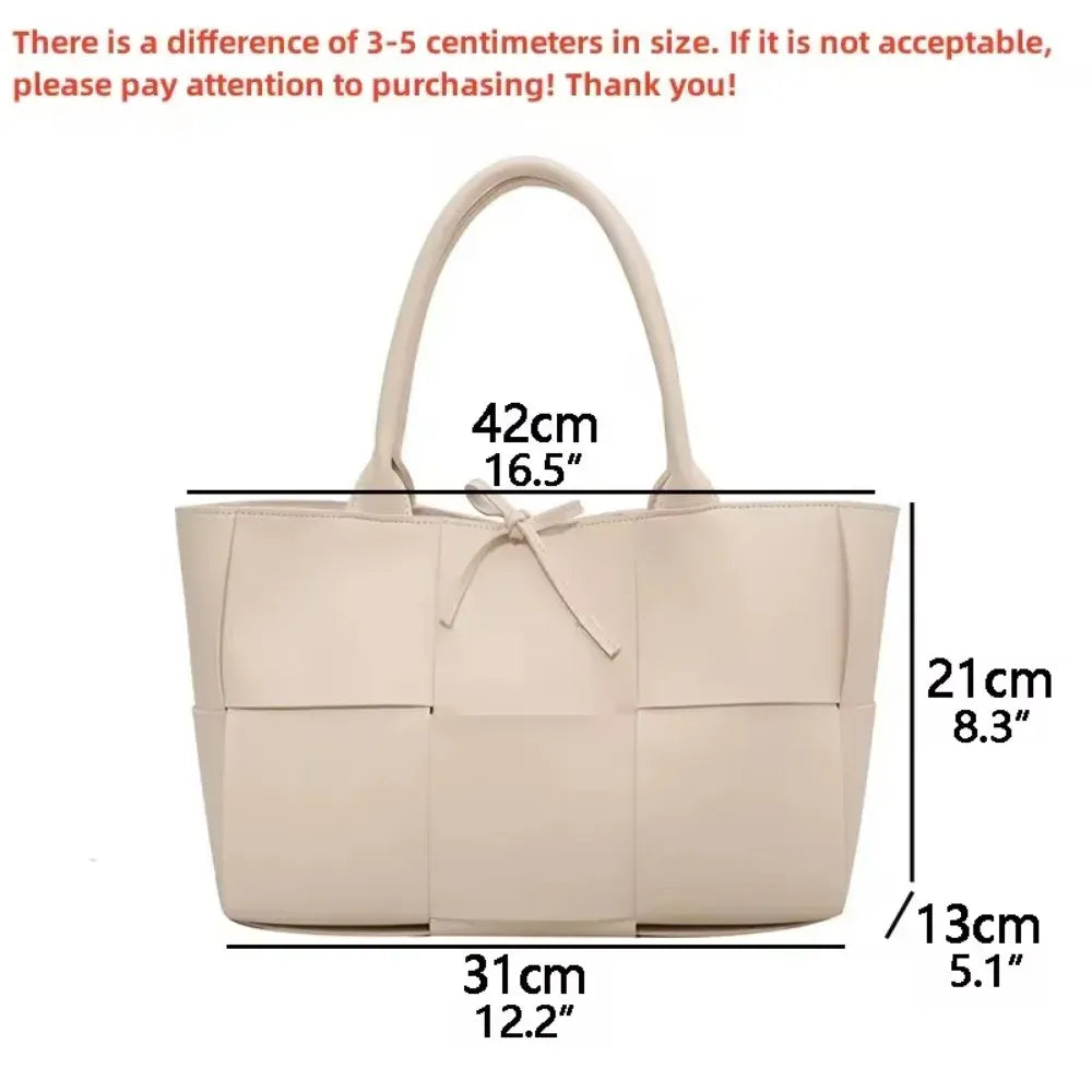 KissICON Handbags 2022 Leather Woven Tote – Bags Designer Solid
