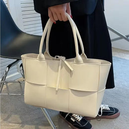 KissICON Handbags 2022 Leather Woven Tote – Bags Designer Solid