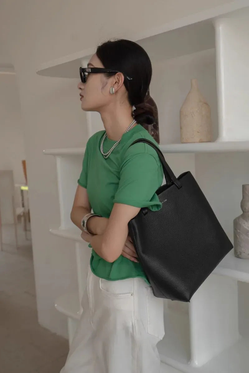 KissICON Handbags Hand Designer Leather Small Tote