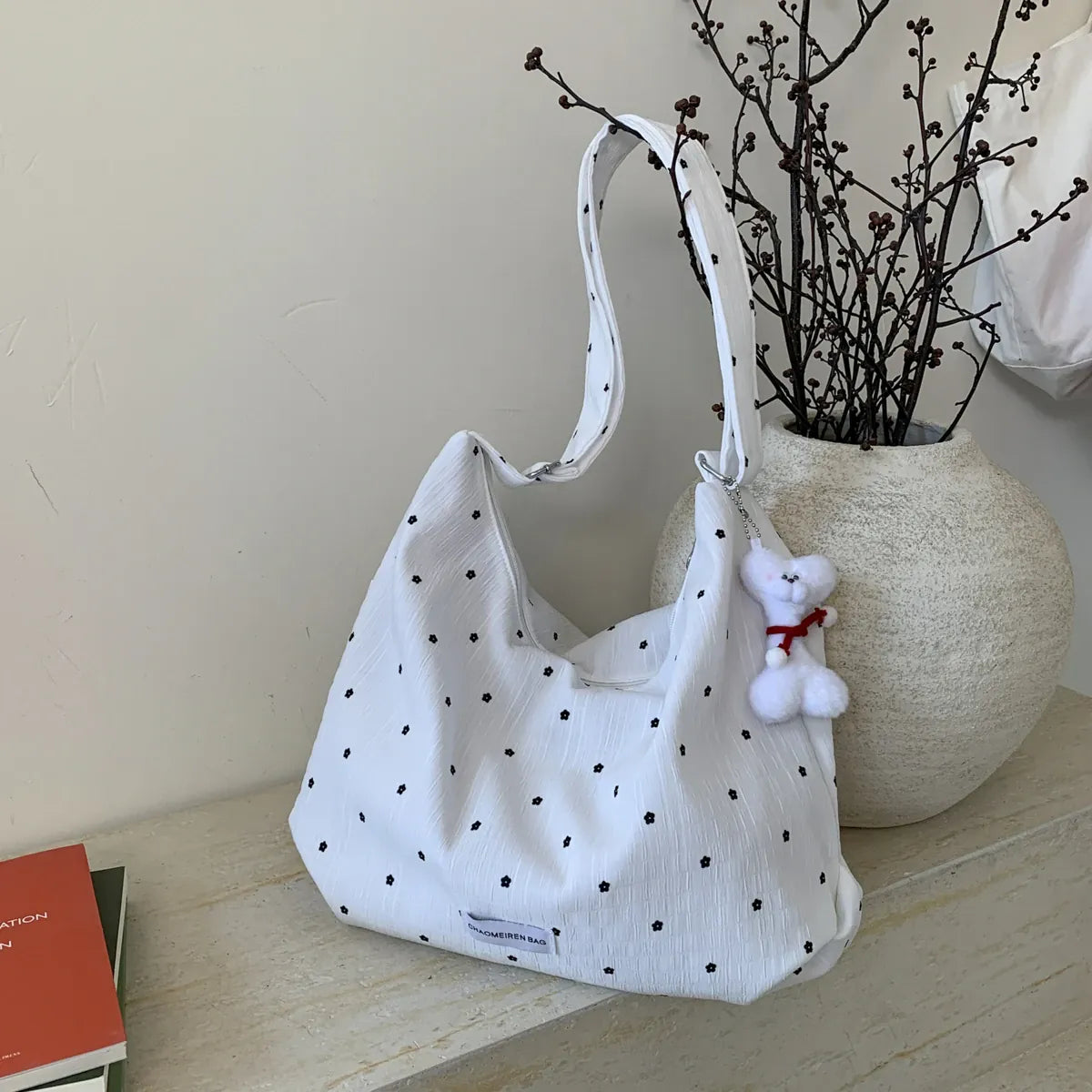 KissICON Handbags Leisure Women's Trend Line Light Cloth