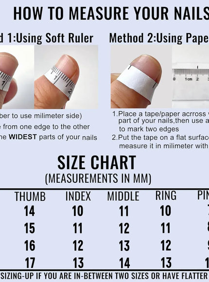 KissICON Handmade Press On Nails Full Glitter False Nails