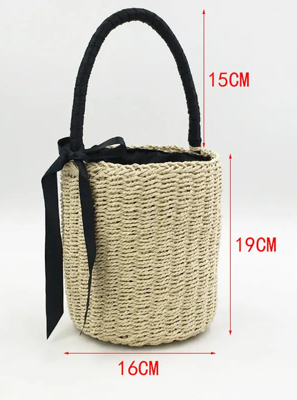 KissICON Handmade Women's Handbag – Straw Beach Bags