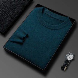 KissICON Haqin / XL / China Mainland 2025 Diamond Knit Round Neck Mens Casual Fashion Sweater