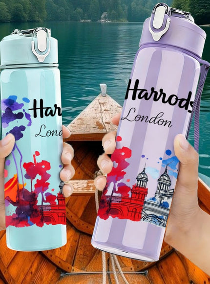 KissICON Harrods London Architecture 750ml Sports Water Bottle