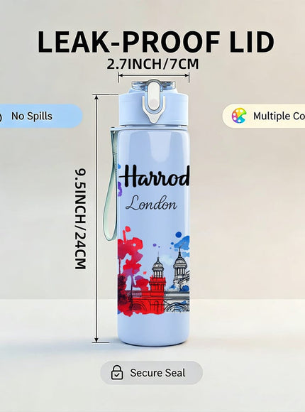 KissICON Harrods London Architecture 750ml Sports Water Bottle