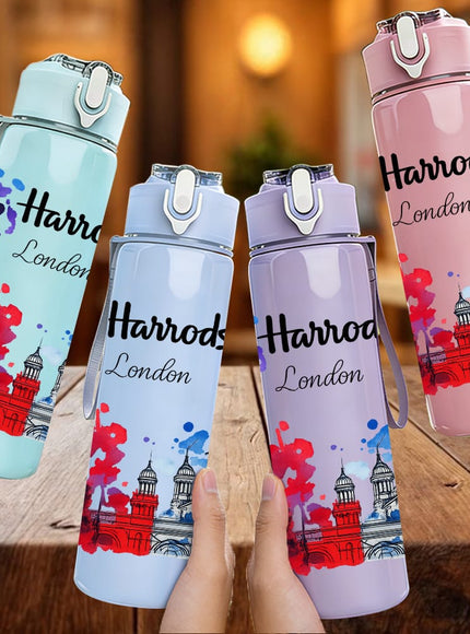 KissICON Harrods London Architecture 750ml Sports Water Bottle