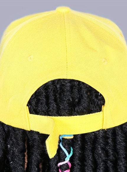 KissICON Hat Wigs 12in Dreadlock Black Cap