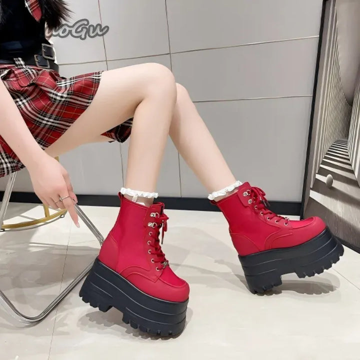 Height Increasing Super High Heeled Women's Boots Thick