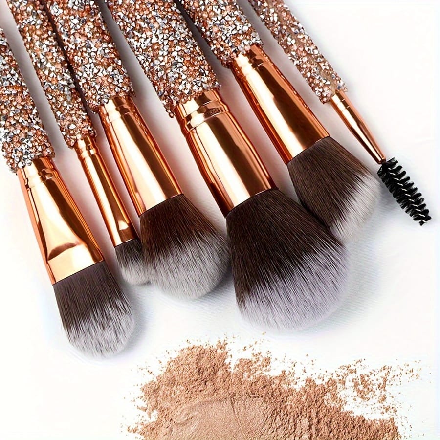 KissICON High-end Golden Golden Handmade Makeup Brush Set – Gifts Her
