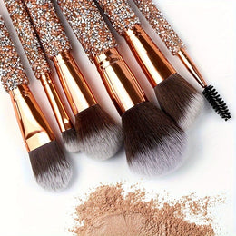 KissICON High-end Golden Golden Handmade Makeup Brush Set – Gifts Her