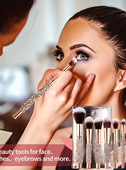 KissICON High-end Golden Golden Handmade Makeup Brush Set – Gifts Her