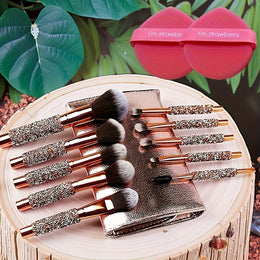 KissICON High-end Golden Golden Handmade Makeup Brush Set – Gifts Her