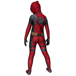KissICON High Quality Deadpool Costume Halloween Cosplay Costume Deadpool Suit Jumpsuit deadpool Costume Carnival Festival Gift Sword Set