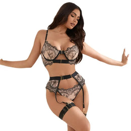 KissICON High Quality Plus Size sexy women lingerie sets pajama sets with G-String for woman young ladies from M-3XL