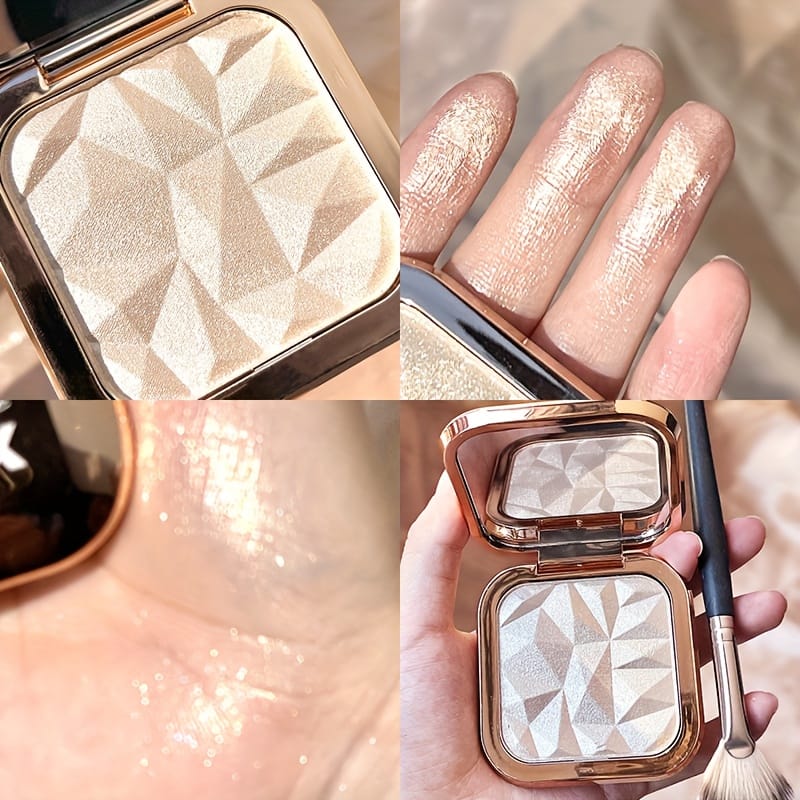 KissICON Highlight Powder Shine Bright Waterproof Champagne Contour Highlight