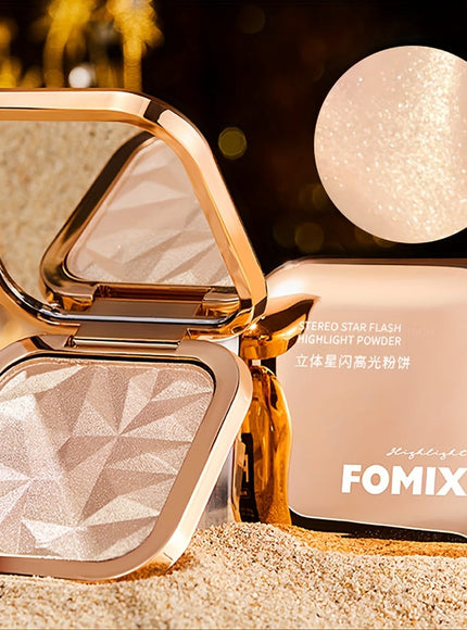 KissICON Highlight Powder Shine Bright Waterproof Champagne Contour Highlight