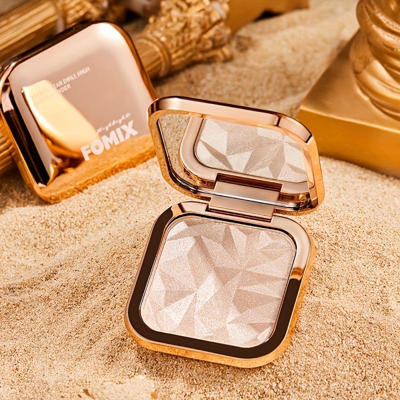 KissICON Highlight Powder Shine Bright Waterproof Champagne Contour Highlight