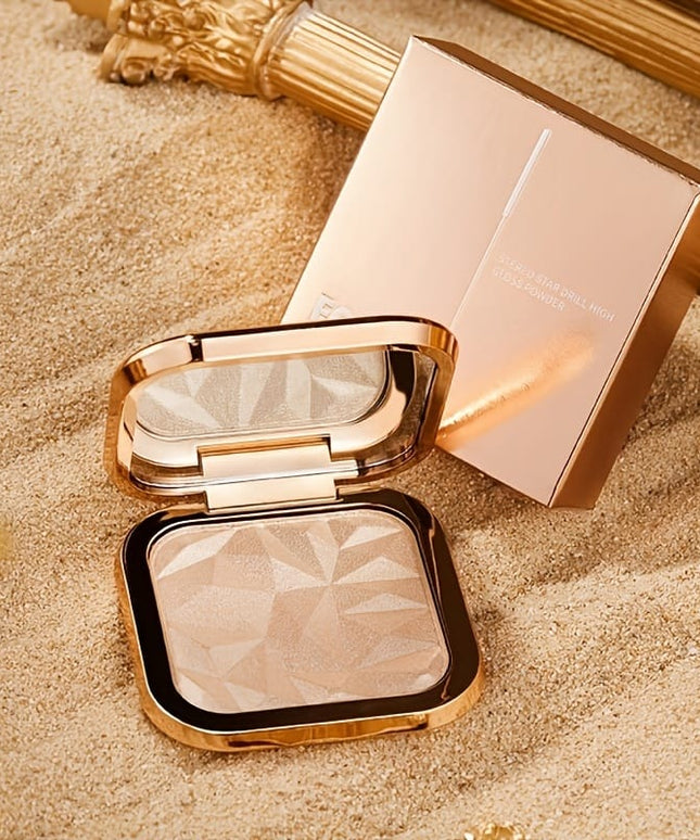 KissICON Highlight Powder Shine Bright Waterproof Champagne Contour Highlight