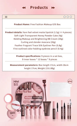 KissICON 💋 HiVi Makeup Gift Box Set - All