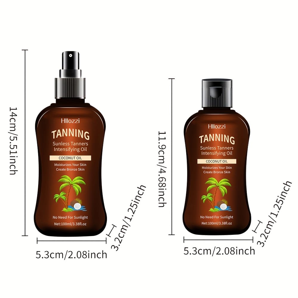 KissICON Hllozzi Coconut Sunless Tanner Spray Set
