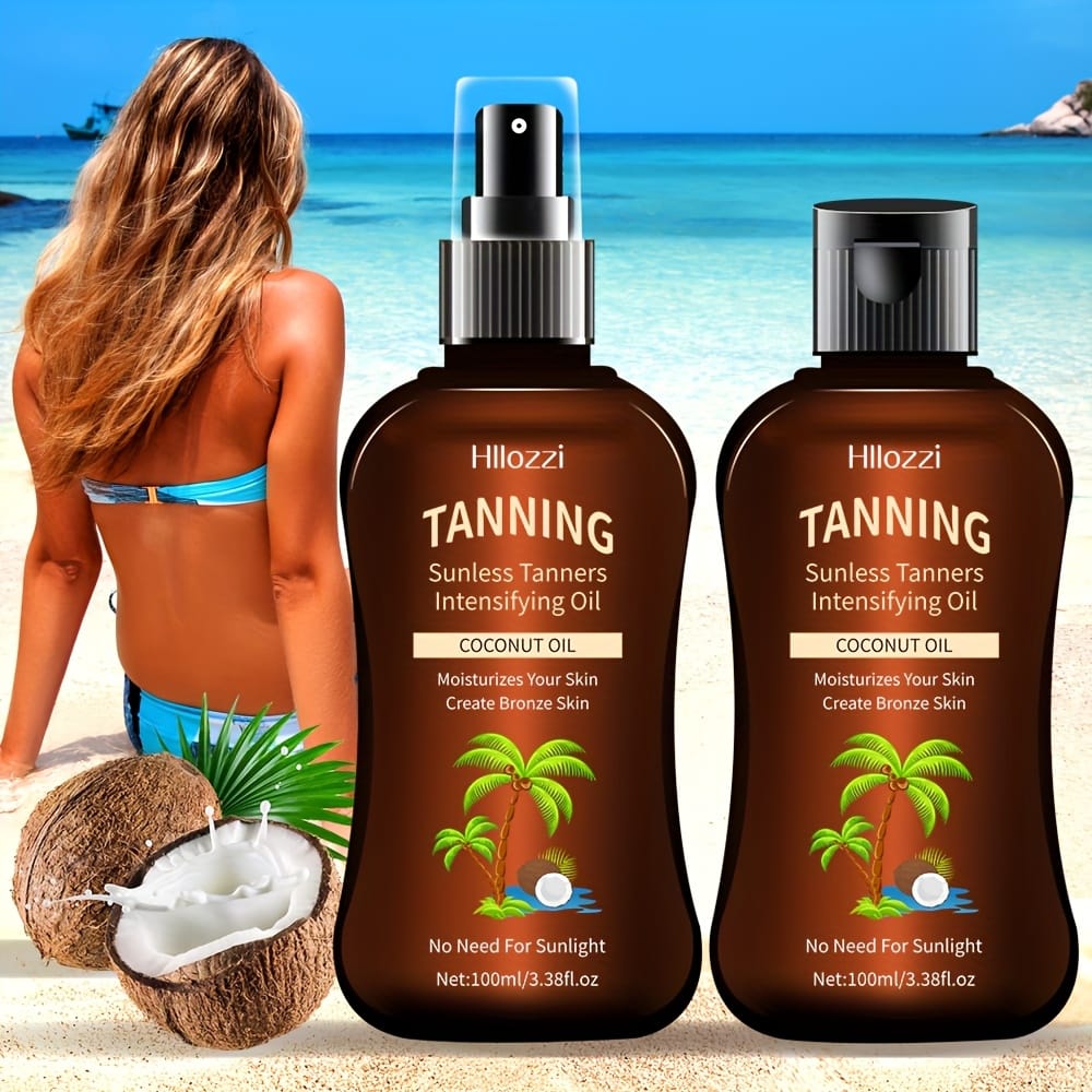 KissICON Hllozzi Coconut Sunless Tanner Spray Set