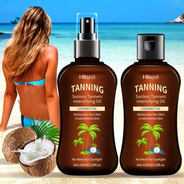KissICON Hllozzi Coconut Sunless Tanner Spray Set