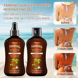 KissICON Hllozzi Coconut Sunless Tanner Spray Set