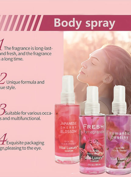 KissICON Holiday Floral Fruity Body Mist Lasting