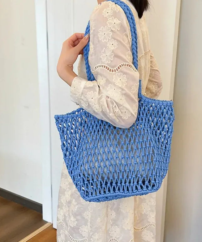 KissICON Hollow Inner Pocket Cotton Rope Seaside Beach