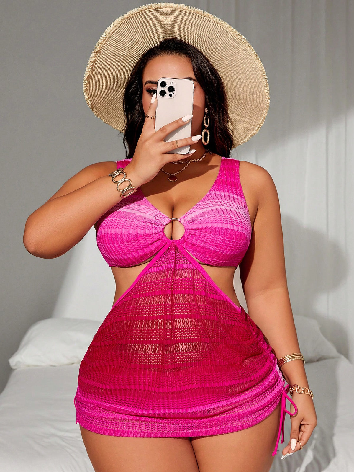 KissICON Hot Pink / 0XL Curve 2pcs Set – Curve Gradient