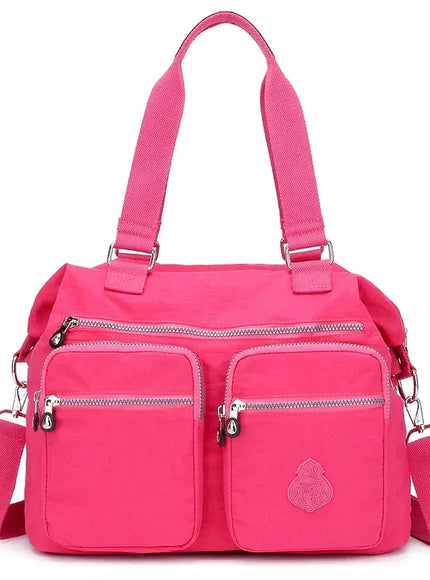 KissICON Hot Pink / CHINA Women's Top-handle Big Handbag – Nylon Bags Waterproof
