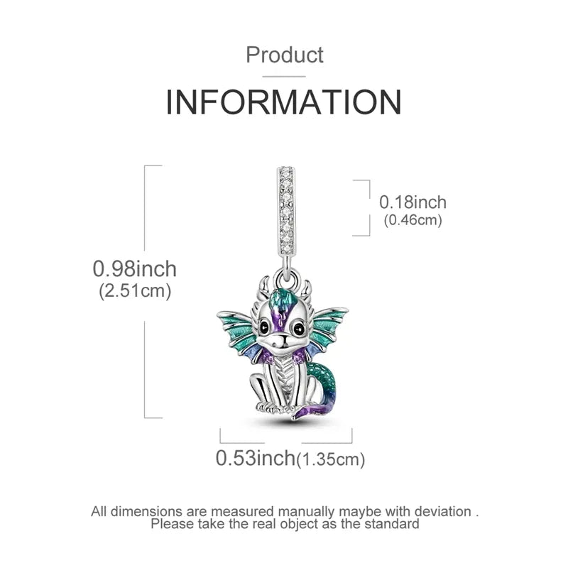 KissICON Hot Sale 925 Silver Butterfly Chameleon Owl Sunflower Charms Fit Original Bracelet Necklace DIY Bead For Women Jewelry