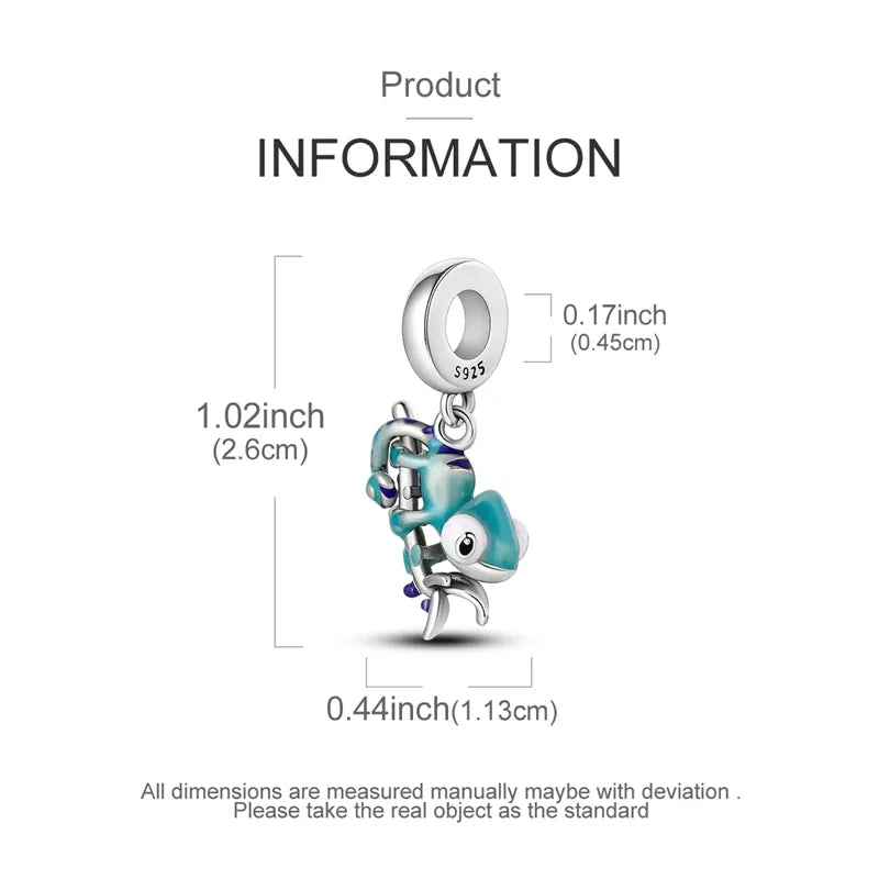 KissICON Hot Sale 925 Silver Butterfly Chameleon Owl Sunflower Charms Fit Original Bracelet Necklace DIY Bead For Women Jewelry