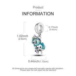 KissICON Hot Sale 925 Silver Butterfly Chameleon Owl Sunflower Charms Fit Original Bracelet Necklace DIY Bead For Women Jewelry