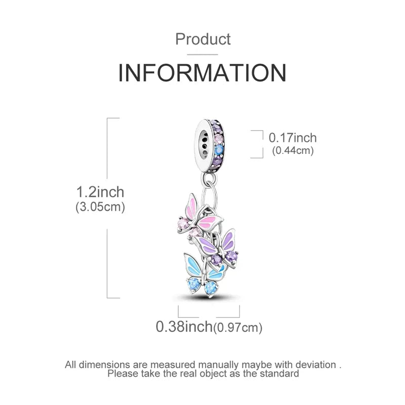 KissICON Hot Sale 925 Silver Butterfly Chameleon Owl Sunflower Charms Fit Original Bracelet Necklace DIY Bead For Women Jewelry