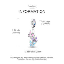 KissICON Hot Sale 925 Silver Butterfly Chameleon Owl Sunflower Charms Fit Original Bracelet Necklace DIY Bead For Women Jewelry