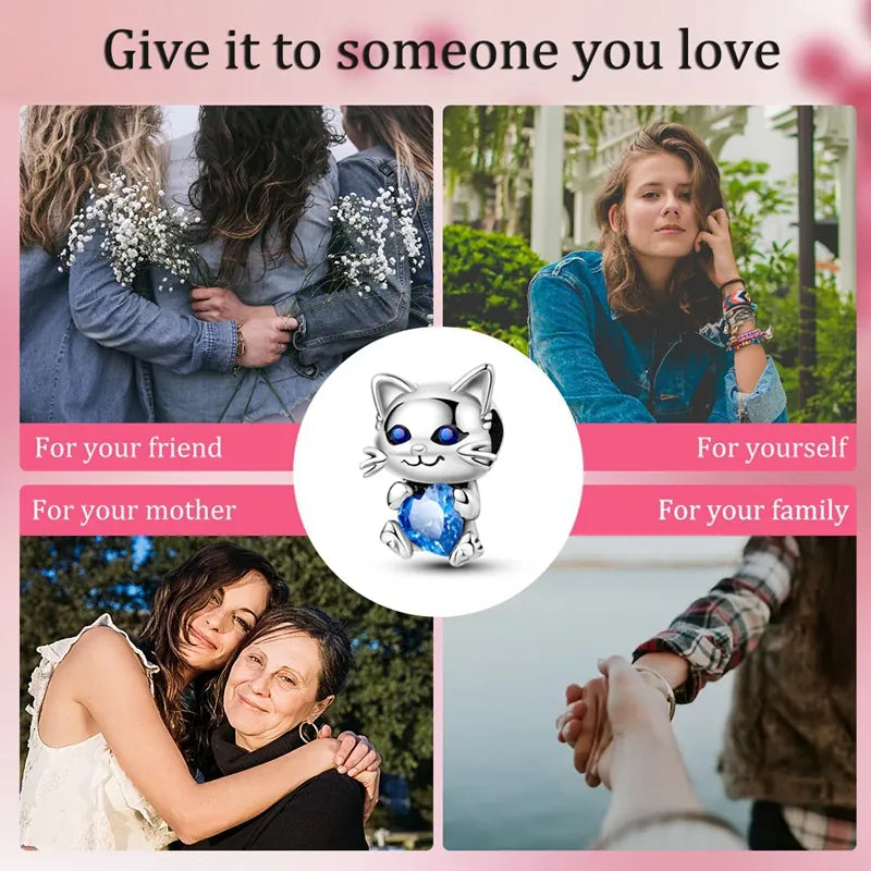KissICON Hot Sale 925 Silver Butterfly Chameleon Owl Sunflower Charms Fit Original Bracelet Necklace DIY Bead For Women Jewelry