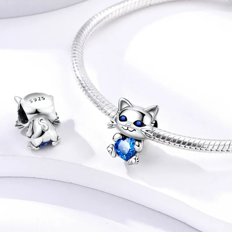 KissICON Hot Sale 925 Silver Butterfly Chameleon Owl Sunflower Charms Fit Original Bracelet Necklace DIY Bead For Women Jewelry