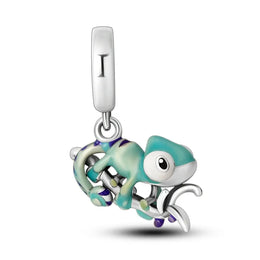 KissICON Hot Sale 925 Silver Butterfly Chameleon Owl Sunflower Charms Fit Original Bracelet Necklace DIY Bead For Women Jewelry