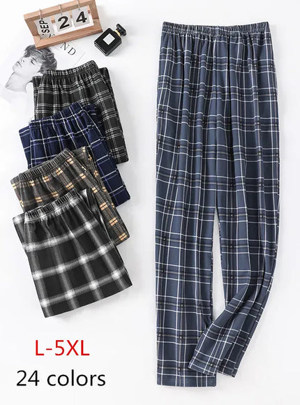 KissICON Hot Sale Cotton Plaid Pajama Pants for Adults