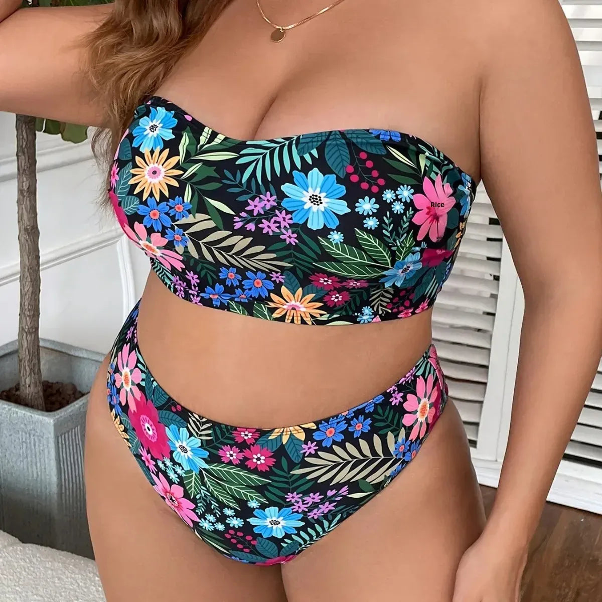 KissICON Hot Sale Season Triangle Bikini – Curve Print