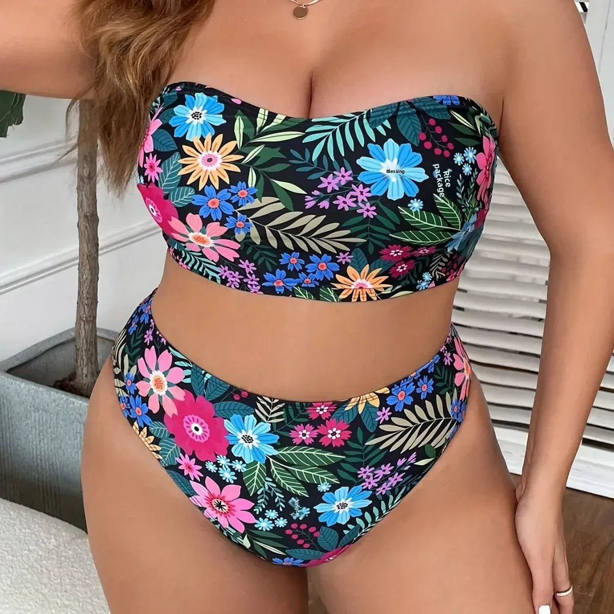 KissICON Hot Sale Season Triangle Bikini – Curve Print