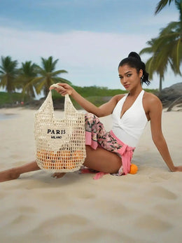 KissICON Hot-selling Hand-woven Women's Handbag – Letter Embroidery