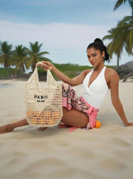 KissICON Hot-selling Hand-woven Women's Handbag – Letter Embroidery