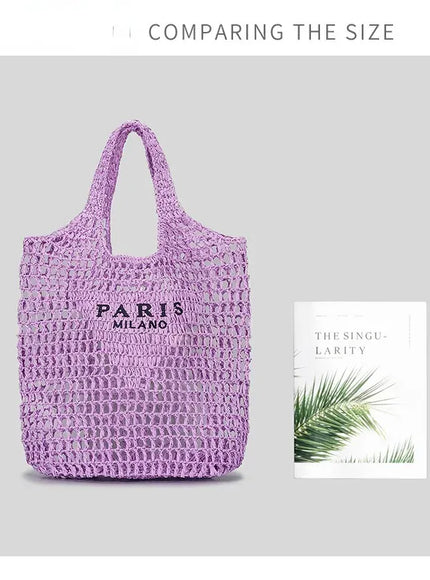 KissICON Hot-selling Hand-woven Women's Handbag – Letter Embroidery
