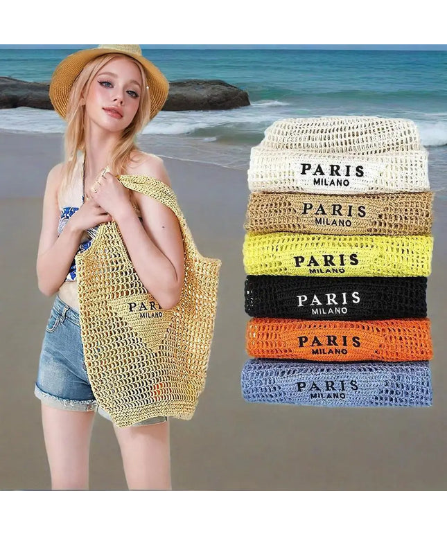 KissICON Hot-selling Hand-woven Women's Handbag – Letter Embroidery