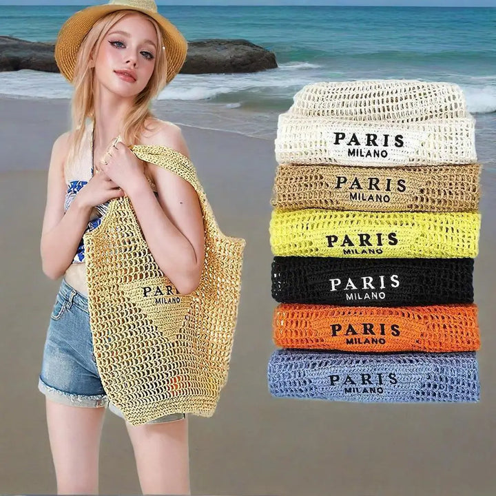 Hot-selling Hand-woven Women's Handbag – Letter Embroidery