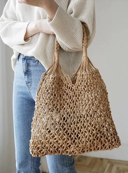 KissICON Hot Selling Hollow Shoulder Handmade Solid Handbag