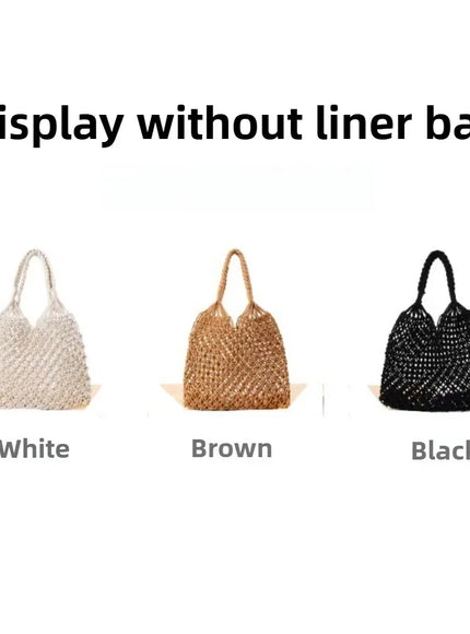 KissICON Hot Selling Hollow Shoulder Handmade Solid Handbag