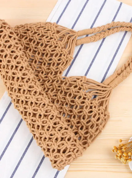KissICON Hot Selling Hollow Shoulder Handmade Solid Handbag